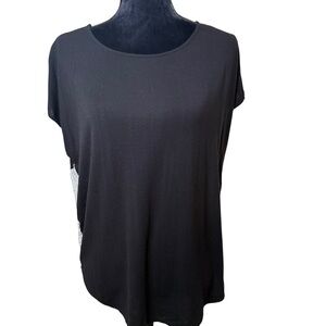 Donna Karan | Black Short Sleeve Pajama Top | Sz M